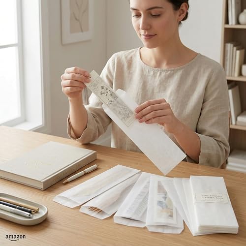 Quotidian White Flat Medium Glassine Paper Bags 3" x 10" (8 x 25.4cm) Pack of 100 - Birthday Treat Grocery Decorative Bread Popcorn - size: 3x10 Inch