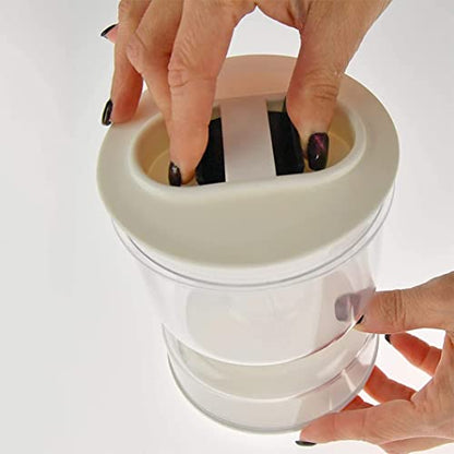 Pickle and Olive Hourglass jar, Pickle Flip Jar Separated from Wet and Dry, Pickle Jar with Strainer Flip, Juice Separator, for Airtight Food Storage (1PCS)
