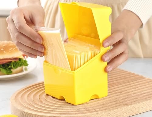 Kitchen fresh-keeping box, ABS flip cheese box, refrigerator fresh-keeping box, food and snack packaging, butter storage box - size: white