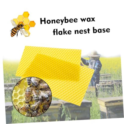Happyyami 10pcs Natural Beeswax Sheets for Beehive Beehive Foundation Sheets Beekeeping Tools Bee Nest Foundation