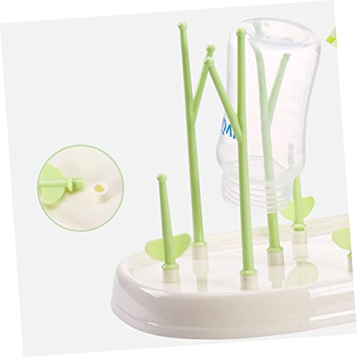Tree-Shaped Baby Bottle Dryer Green Baby Bottle Drying Rack Easy to Clean Safe for Infants