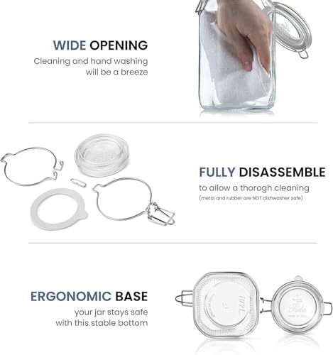 Bormioli Rocco Fido Clear Jar, 169 Oz. - color: Clear Top, size: 169 fl oz