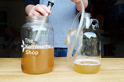 The Kombucha Shop - Mini Auto Siphon with 5 Feet of Tubing for Bottling and 2nd Fermentation