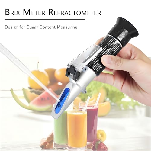 0-32% Brix Meter Refractometer,V-Resourcing Portable Hand Held Refractometer for Sugar Content Test - color: Brix Refractometer ( 0-32% )