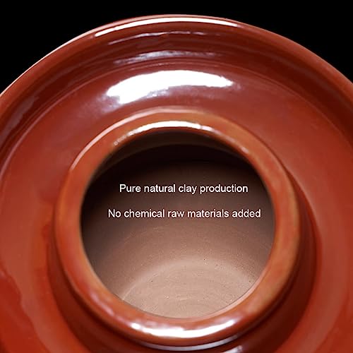 Ceramic Fermentation Crock Jar Kit,Sauerkraut Crock, Traditional Chinese Porcelain Pickle Jar with Water Seal Airlock Lid,Pickle Jar for Fermenting or Pickling Pickl 2.5Kg - size: 2.5Kg