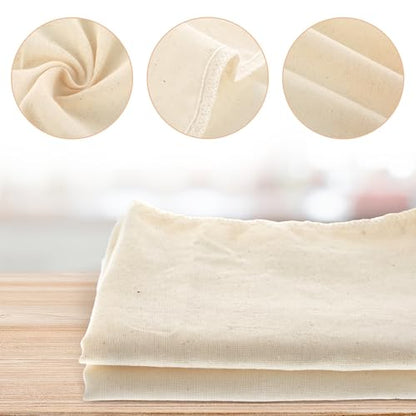 WLLHYF 3 Pack Cotton Nut Milk Bags Fine Mesh Reusable Cheese Cloth Food Yogurt Strainer Cheesecloth Bag Cold Brew Bags for Cheese Making Coffee Straining Juice Juicing