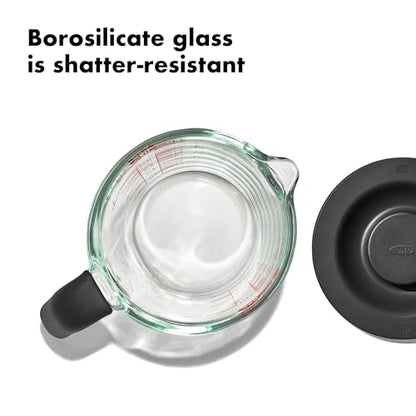 OXO Good Grips 2 Cup Glass Measuring Cup with Lid