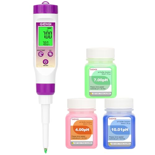 Salt Tester with Long Probe and pH Meter for Food