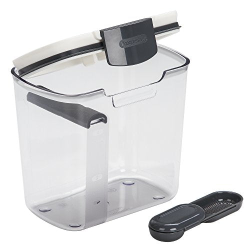 ProKeeper 1 Quart Airtight Powdered Sugar Storage Container – Grey,BPA-Free Plastic,(Pack of 12) - color: Grey, size: 1 Piece (Pack of 12)