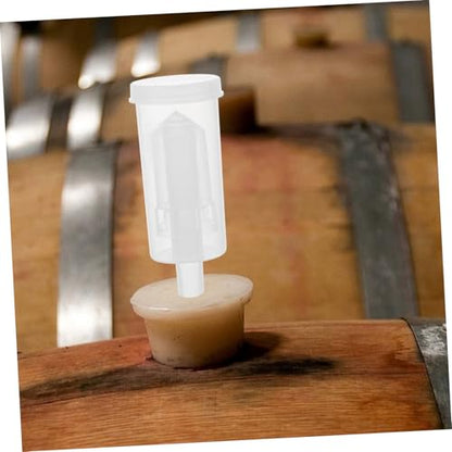 2pcs Plastic Check Valves for Wine Fermentation Three-piece Design Easy to Clean Safe and Sanitary for Home Brewing and Wine Preservation