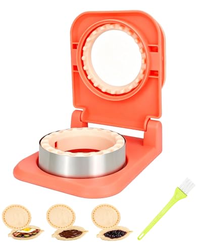 CHICHAUS Uncrustable Sandwich Maker,Sandwiches Pocket Circle Shape 3.7Inch Sandwich Cutter and Sealer,Sandwich Cutter for Kids Breakfast and lunchboxes (Peach Pink) - color: Peach Pink