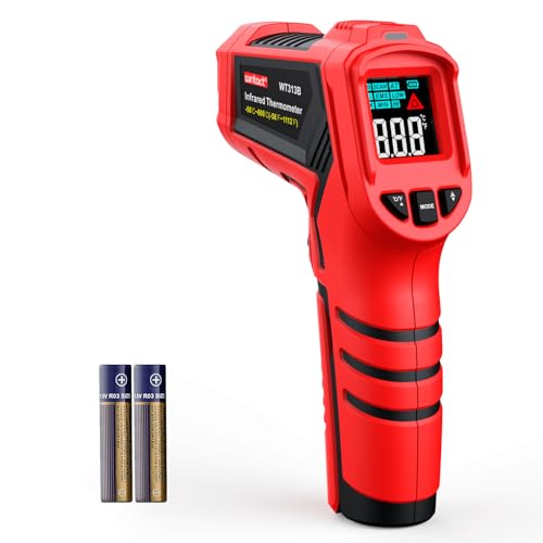 Wintact Laser Infrared Thermometer Gun, -58°F to 1112°F Surface Heat Temperature Gun, Non-Contact Digital Thermometer for Kitchen Cooking Food, Pizza Oven, BBQ, Griddle, Soap Making, HVAC