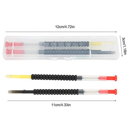 TOPINCN Beekeeping Grafting Tools for Queen Rearing, Plastic, Spring-Loaded Plunger, 2 Pack with Box, 4.3 Inch Needle
