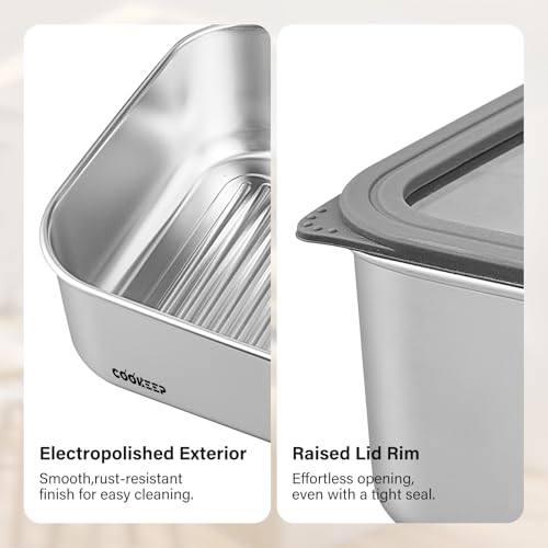 34oz/1000ml Stainless Steel Food Containers, Stainless Steel Containers with Lids,Snack Containers,Lunch Box,Easy Clean,Airtight&Leakproof for Kitchen Storage,Dishwasher safe,BPA-Free - size: Small Box(34oz/1000ml)