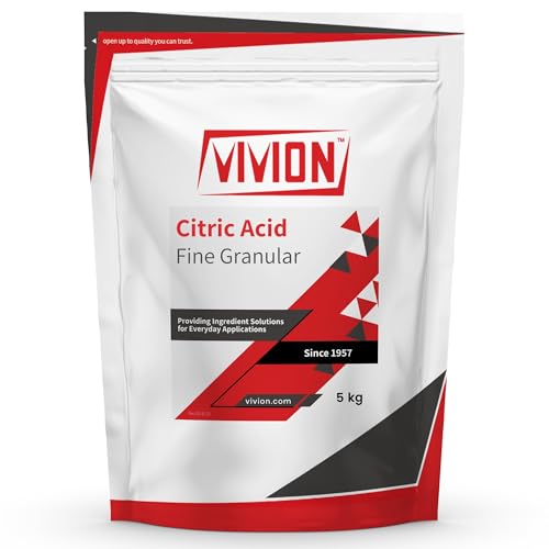 Citric Acid Fine Gran - 5 kg (11 lb) - Anhydrous Fine Granular - Natural Sour Salt Flavor Enhancer & Food Grade Preservative - Descaling Cleaning Concentrate - Skincare Bath Bomb Cosmetic Ingredient - size: 11.02 Pound (Pack of 1)