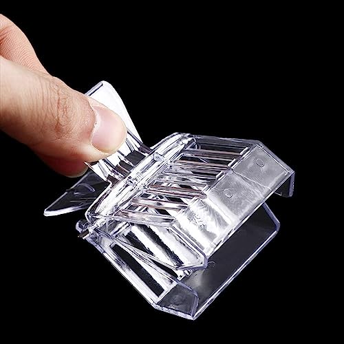 Pokinge 5Pcs Queen Bee Cage Catcher Clips,Transparent Plastic Queen Catcher Queen Bee Catcher Queen Bee Cage Bee Queen Marking Catcher Queen Catching Tool