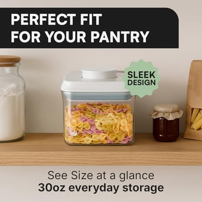 Bop Top Airtight Food Storage Containers with Lid Multi Pack | Kitchen Canister Sets | Air Tight Pantry Container | Pop Top Dry Food Storage Containers for Snacks, Sugar, Flour, Baking, Cereal, Pasta - color: Set of 5