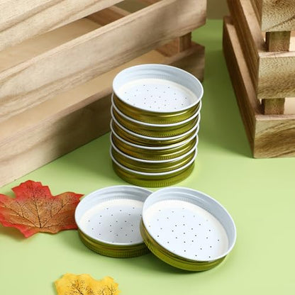 BESPORTBLE Bee Water Dispenser: 8pcs Fittings Bee's Beehive Entrance Feeder Tool Bee Feeding Equipment Bee Water Feeding Tool Bee Feeders Bee Water Feeder Top Metal (Pack of 2) - size: 7.30X7.30X1.50CM (Pack of 2)