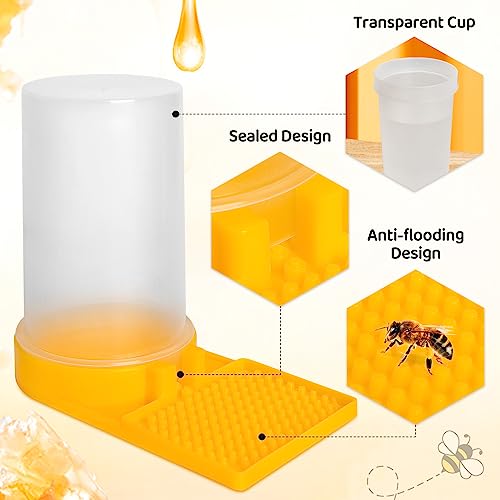 3 PCS Bee Water Feeder, Honey Beehive Beekeeping Entrance Feeder, Outdoor Beehive Beekeeping Water Station for Garden, Balcony (3 PCS)