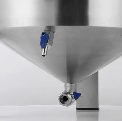 30 Liter 6 Gallon Conical Fermenter with Bottle Filler and Mash Paddle, 304 Stainless Steel Fermentation Tank for Homebrew Carboy. Wine Beer Kombucha Wine Making; Home Brewing Equipment