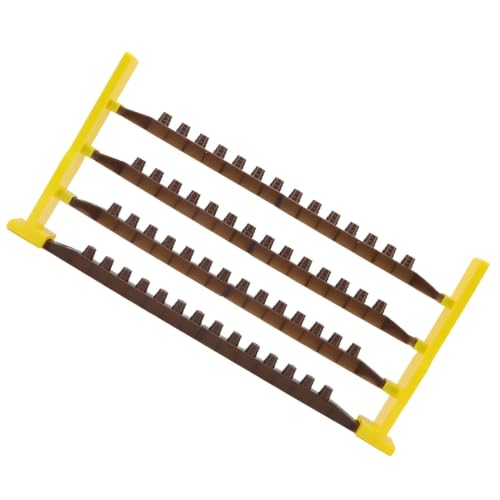Beekeeping Queen Cell Cup Holder Frame Bar and Mounted Queen Cell Cups 2 pcs Sides and 4 pcs Cell Cup Holder Bars