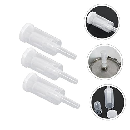 STOBAZA Plastic One-Way Valve for Home Brewing 3 Sets of Non-Return Exhaust Valves for Wine and Beer Fermentation for Kitchen Use
