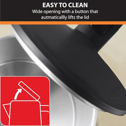 KRUPS 1.5L Electric Kettle Stainless Steel Cool Touch Interior, Fast Boiling, One Cup in 80 Seconds, Double Wall, Auto Off, Keep Warm, Hot Water Kettle Electric, Cordless, Black/White - style: Cool Touch Kettle