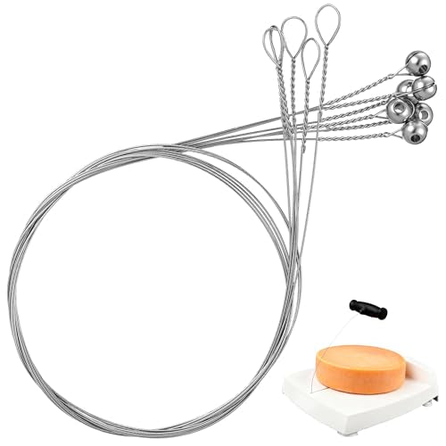 Replacement Cheese Cutting Wires Compatible with Boska Cheese Commander Pro/Pro+, Stainless Steel Cutter Wire Replacement, Fit & Easy to Install for Hard or Semi Hard Block Cheddar & Gouda(6 Pack)
