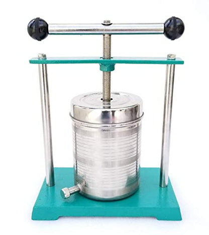 Heavy Duty Stainless Steel Tincture Press with Cheese Cloth and Silicon Food Grade Pipe