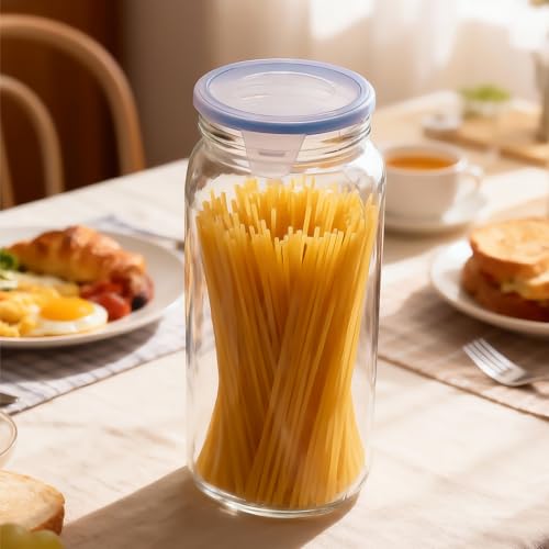 Glass Sealed Jar—Airtight Storage Jar (2, Pack, 67.6oz) - size: 67.6oz