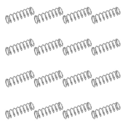 uxcell 50Pcs 304 Stainless Steel Compression Springs, 0.3mm x 3mm x 10mm Small & Tiny Pen Spring for Home Repair & DIY, Workshop & Industrial Use, (Silver Tone) - size: 3mmx10mm