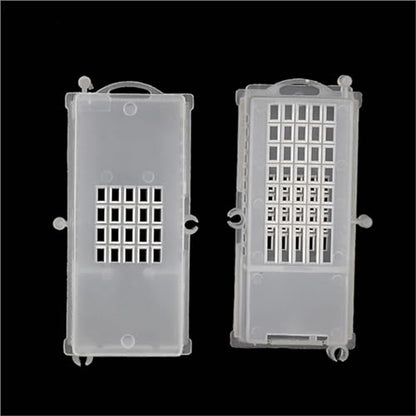 Queen Bee Cage 30Pcs Queen Bee Transport Cages Beekeeping Equipment House Beehive White Transparent Cage for Beekeeping Supplies