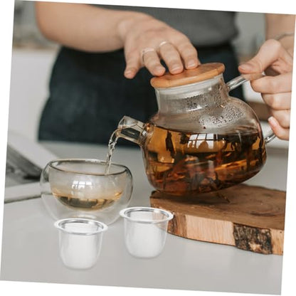 Loose Leaf Tea Strainer 8 Pack Stainless Steel Tea Infuser Strainer Mesh Replacement - size: 6.00X6.00X5.00CM
