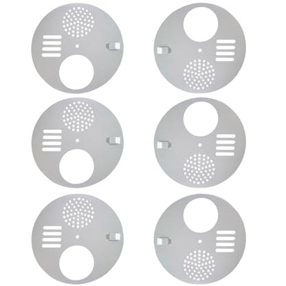 6 PCS Beekeeping Tools Beehive Round Entrance Gates - 4.92”(12.5cm) Diameter Galvanized Iron Hive Door, 1mm Thick with Ventilated Airflow Holes for Beehive Boxes & Beekeeping Supplies