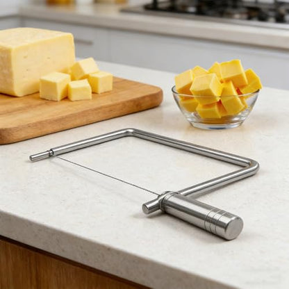 Cheese slicer accessories, stainless steel cheese cutter components - This cheese slicer is excellent for making cheese boards that can be given as gifts.