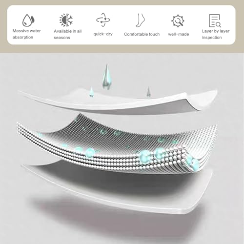 Dish Drying Mat, Quick Drying Water Draining Mat, for Kitchen Countertop | Good water absorption, multiple pattern, anti-slip, easy to clean, coffee bar accessories, bathroom counters, durable