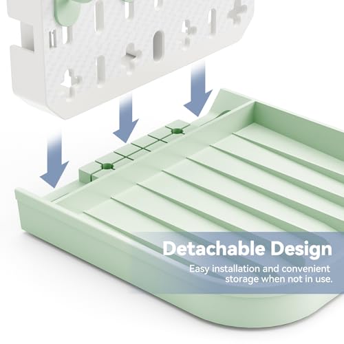 Baby Bottle Drying Rack Baby Bottle Holder Space Saving Bottle Dryer Rack Station Countertop Storage Organizer 12 Travel Bottle Drying Rack Vertical Breast Pump Part Plastic Bag Cup Dryer Tower Green - color: Green