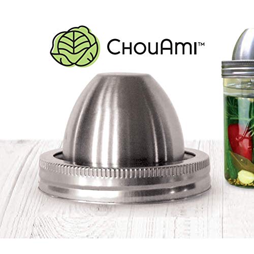 ChouAmi (The Little Fermenter) Stainless Steel Fermenting Lid for Le Parfait Glass Canning Jars (Device Only)