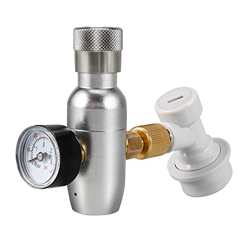 CO2 Mini Keg Charger Dispenser Cornelius Keg Mini Gas Regulator 0-60PSI Homebrewing