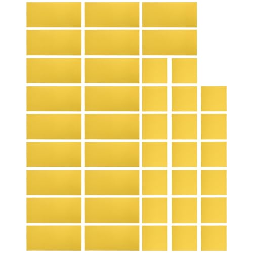 20 Pack Waxed Coated Foundation Sheets for Beekeeping, 16.65 X 5.51 Inch Beeswax Foundation Sheets, Plastic Bee Hive Foundation Sheet (20, Yellow)
