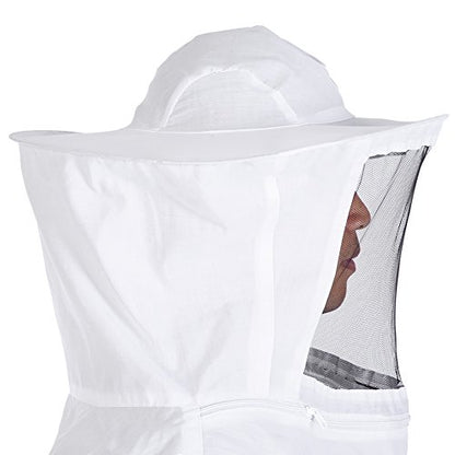 Beekeeping Jacket, Beekeeping Suit Protective Round Veil Ventilated Bee Suit bee Jacket for Men Women for Apiary Backyard