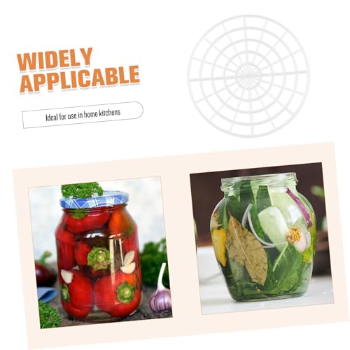 Unomor 5pcs Medium Pickle Container Press Weights for Fermenting Jars Easy to Use Vegetable Press Rack Enhancing Flavor Absorption for Kimchi Sauerkraut and Home Canning