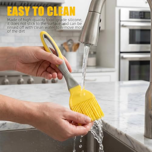 Silicone Basting Brush | Heat-Resistant Kitchen Tool for Baking, Grilling & Pancake Greasing, Food-Grade Non-Shedding Brush 30