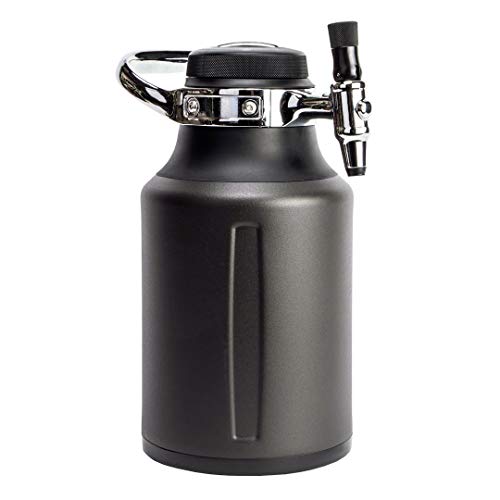 GrowlerWerks uKeg Go Carbonated Growler Beer Gift and Craft Beverage Dispenser for Beer, Soda, Cider, Kombucha and Cocktails, Amazing Gift for Beer Lovers,64 oz, Tungsten - color: Tungsten, size: 64 oz