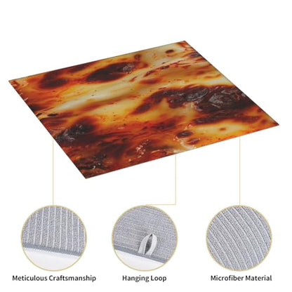 Dish Drying Mat For Kitchen Counter Pizza Cheese Red Sauce Home And Kitchen Drying Pad For Dishes 16X18 Absorbent Washable Coffee Bar Mat Decor