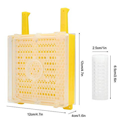Yosoo Queen Rearing Kit, Queen Rearing Equipment Plastic Bee Breeding Set Cage Marking Bottle Beekeeping Tool Accessories