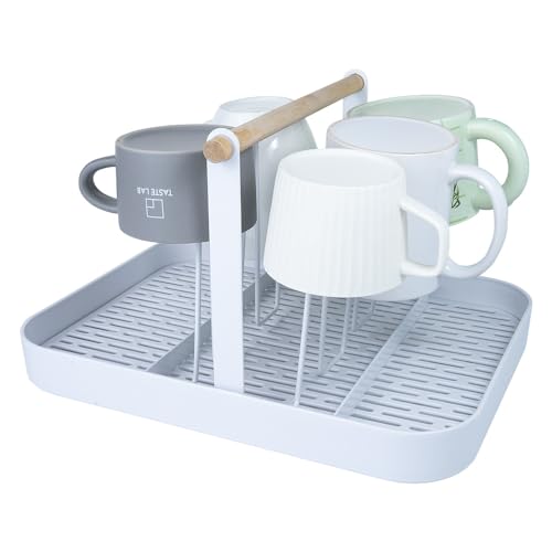 Countertop Drying Rack for Insulated Water Bottles, Glasses, Sports Bottles, Baby Bottles, and More - Drainage Tray for Easy Cleaning and Drying - Practical and Stylish