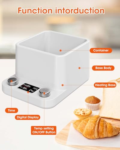 MYMULIKE Sourdough Starter Warmer for Sourdough and Kombucha Brewing - Waterproof Water Bath Heat Pad for Constant Temperature Control - Multi-Purpose Kitchen Warmer for Bread Proofing and Yogurt - color: White
