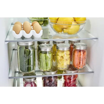 Ball Reusable Mason Jar Lids, Stainless Steel Storage Lids with Silicone Gaskets for an Airtight Seal, Wide Mouth, One Pack of 3, Silver