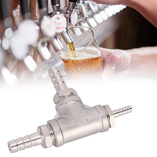 TOPINCN Beer Aerator Kit Household Stainless Steel Sealing Leakproof Beer Brewing Inline 3.2 Micron Aeration Stone for Homebrew Accessories